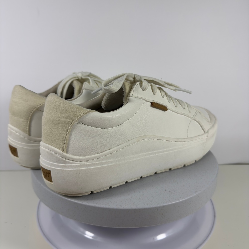 Dr. Scholl's Time Off Platform Sneaker Womens Size 8.5 White Lace Up Casual - Picture 2 of 8